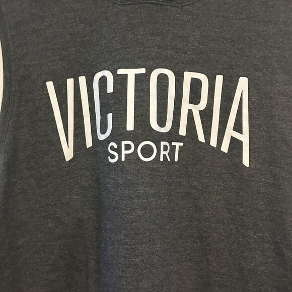 Victoria Sport Sleeveless Hoodie Charcoal Heather XL/XXL - Picture 5 of 9
